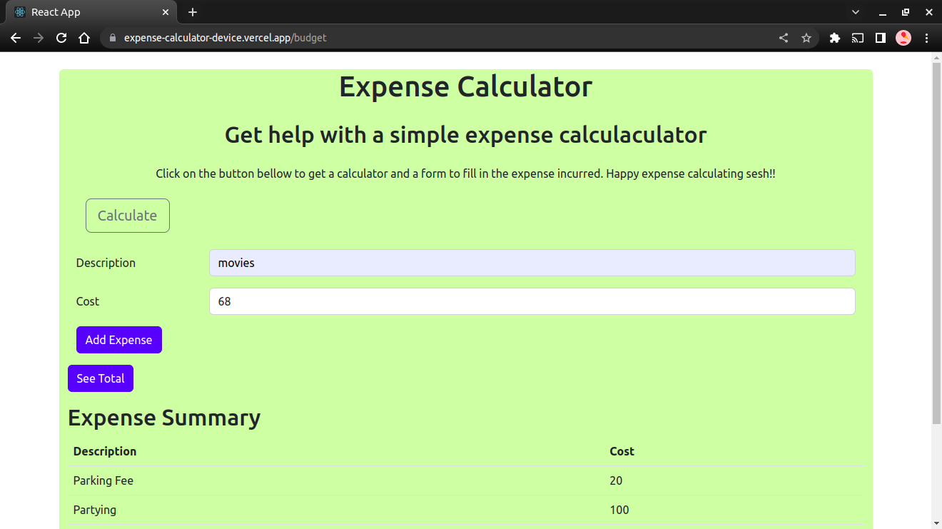 expense-calculator